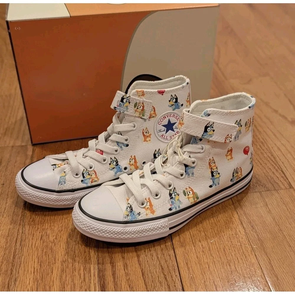 Converse Chuck Taylor Kids Bluey All Star EasyOn High Top Sneakers Shoes 2Y